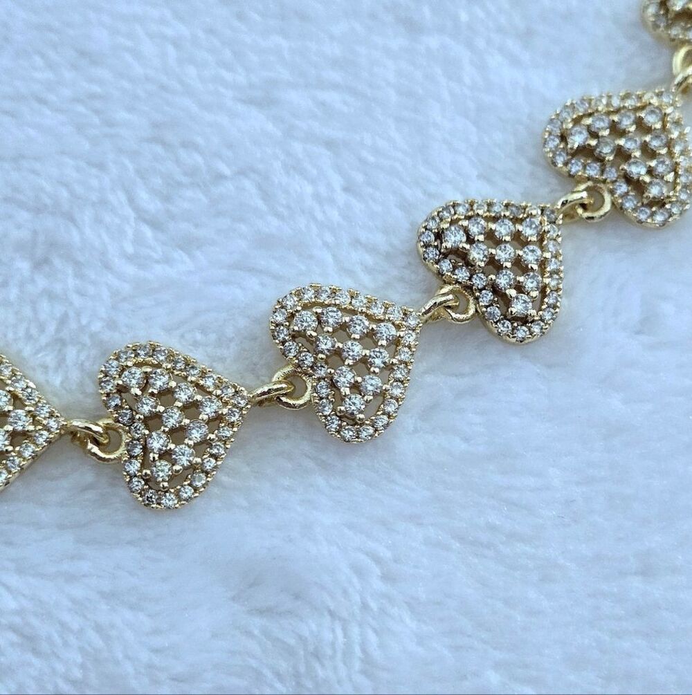 Gemelli👭 "Rebecca" Gold Hearts💛 Necklace - NWT - Picture 13 of 16